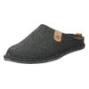 Pantoffel ROHDE "LUCCA-H", Herren, Gr. 47, grau (anthrazit, meliert), Filz, klassisch, Schuhe, mit herausnehmbarer Leder-Innensohle, Weite G