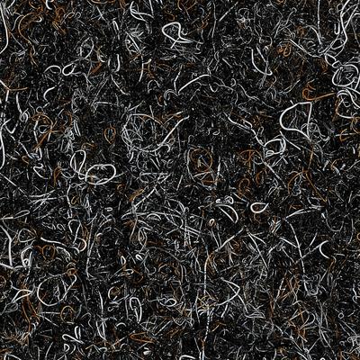 Teppichboden BODENMEISTER "Nadelfilz Bodenbelag Merlin, Made in Netherlands", schwarz (schwarz braun), B:400cm H:5,2mm L:550cm, Polypropylen, Teppiche, Auslegware Nadelvlies, meliert, strapazierfähig, Breite 200/400 cm Image