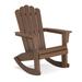 Psilvam Rocking Adirondack Chair Plastic/Resin in Brown | 39.65 H x 28.35 W x 33.23 D in | Wayfair USMTRC0200051-WF