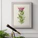 Red Barrel Studio® Pretty Pink Botanicals IV Framed On Canvas Print Canvas in Black/Blue/Green | 25 H x 21 W x 2.5 D in | Wayfair