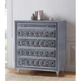 Rosdorf Park Domenick 5 - Drawer 39.85" W Chest Wood in Gray | 49.5 H x 39.85 W x 18.15 D in | Wayfair 166303B5A7CF494B958CEBC7C89D2D76