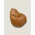 Kaikoo Faux Leather Beanbag - Tan, Tan