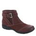 Clarks Carleigh Dalia - Womens 8 Burgundy Boot Medium