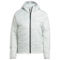 adidas Terrex - Women's Terrex Multi Insulated Hooded Jacket - Synthetic jacket size M, grey/white
