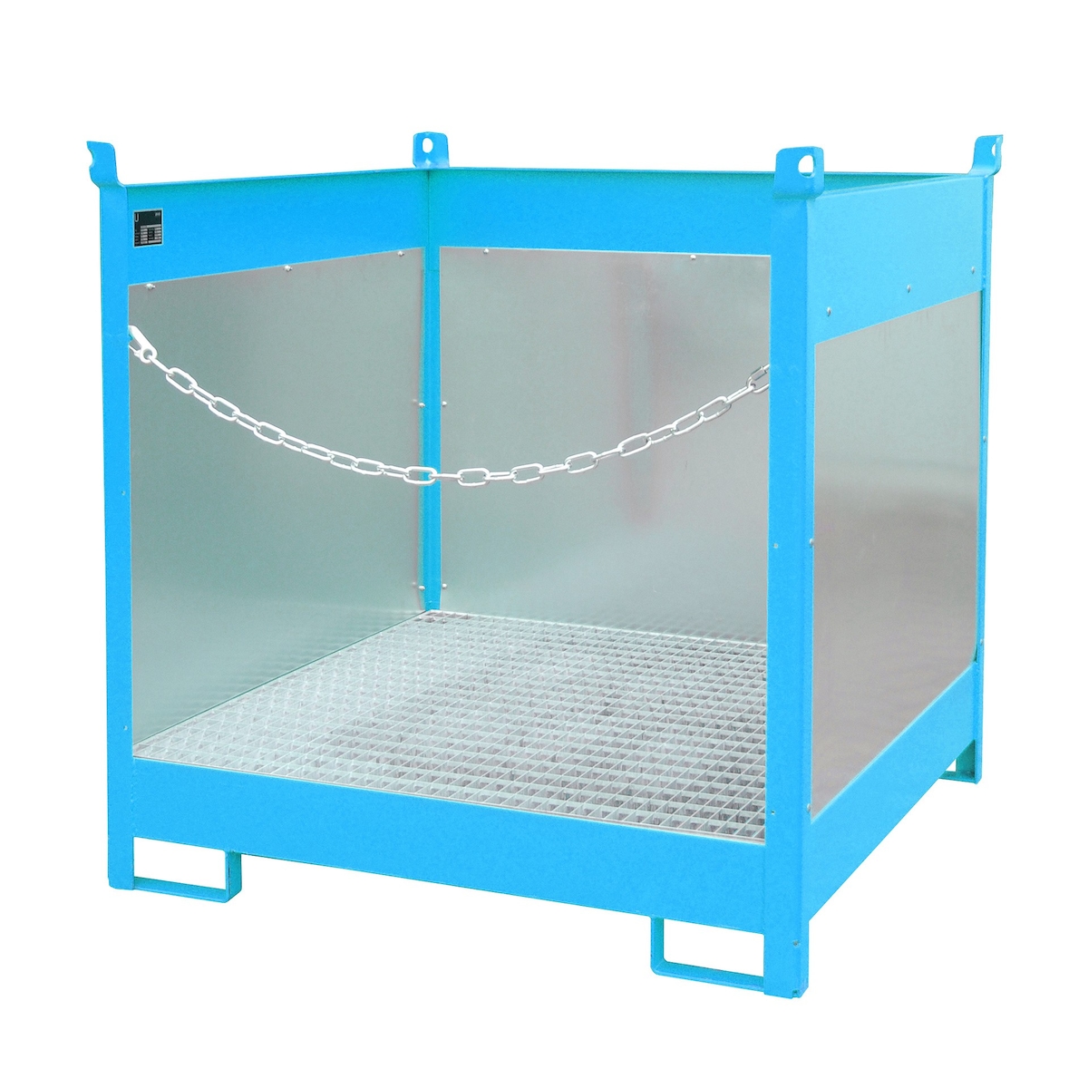 Fass Stapelpalette FSP 4 G lackiert RAL5012 Lichtblau Umwelt Lagertechnik Image