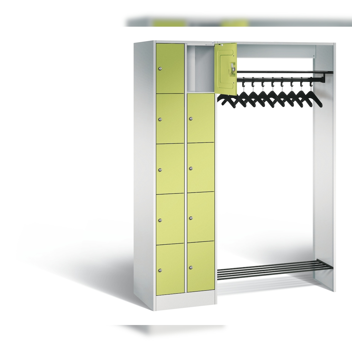 C+P Offene Garderobe Serie 8070, H1950xB1410xT480mm Image