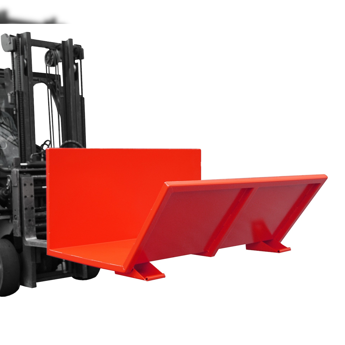 Langgutkipper Transportgerät lackiert RAL3000 Feuerrot Stapler Anbaugerät Image