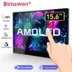 Bimawen 15 6 Zoll oled 4k Touch tragbarer Monitor 1ms Gaming-Monitor Touchscreen mit eingebautem