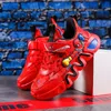 Disney Spiderman kinder Casual Schuhe Rot PU Leder Licht Komfortable Chaussure Enfant Weiche Sport Sneaker Tennis Größe 26-37
