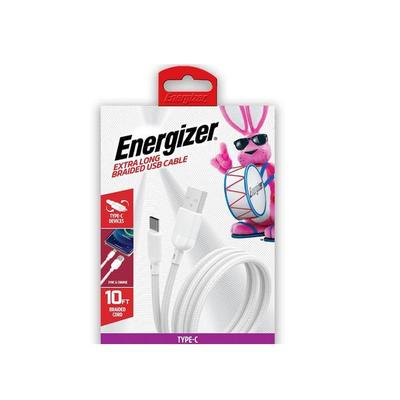 Energizer 06730 - 10ft Braided Type-C to USB Cable...