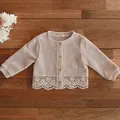 Korean Style Air Conditioning Shirt Casual Sunscreen Cardigan Coat Lace Panel Summer Autumn Newborn