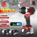 588VF 1800 N.M Torque Brushless Electric Impact Wrench Rechargable Drill Driver Wrench With LED