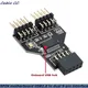 Motherboard USB 9Pin interface connector splitter 1 to 2 expansion adapter 9-pin USB HUB USB 2.0