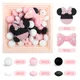 40Pcs/Set Silicone Beads Baby Teething Beads Set Bowknot Mouse Hexagonal Shape Beads DIY Pacifier
