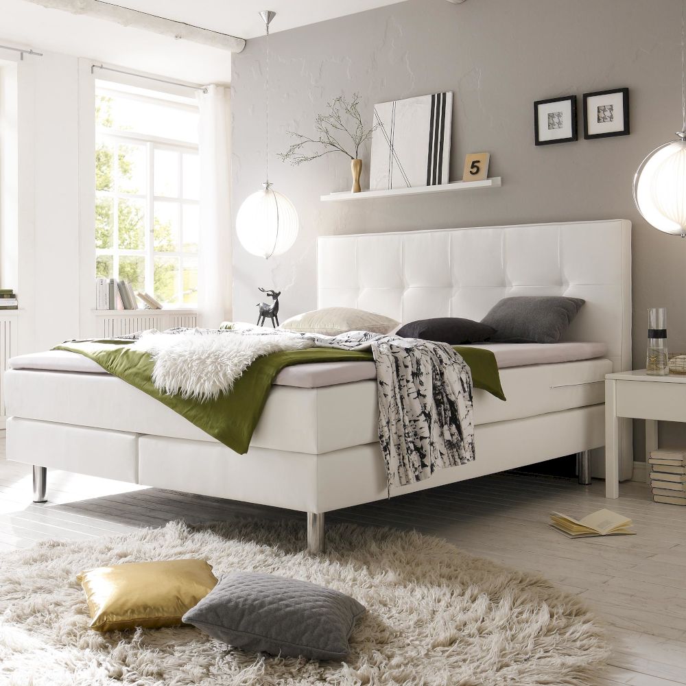 Hasena Boxspringbett Pronto Fleur 180x200 cm / 335 Pepe grey / Base-Top Image