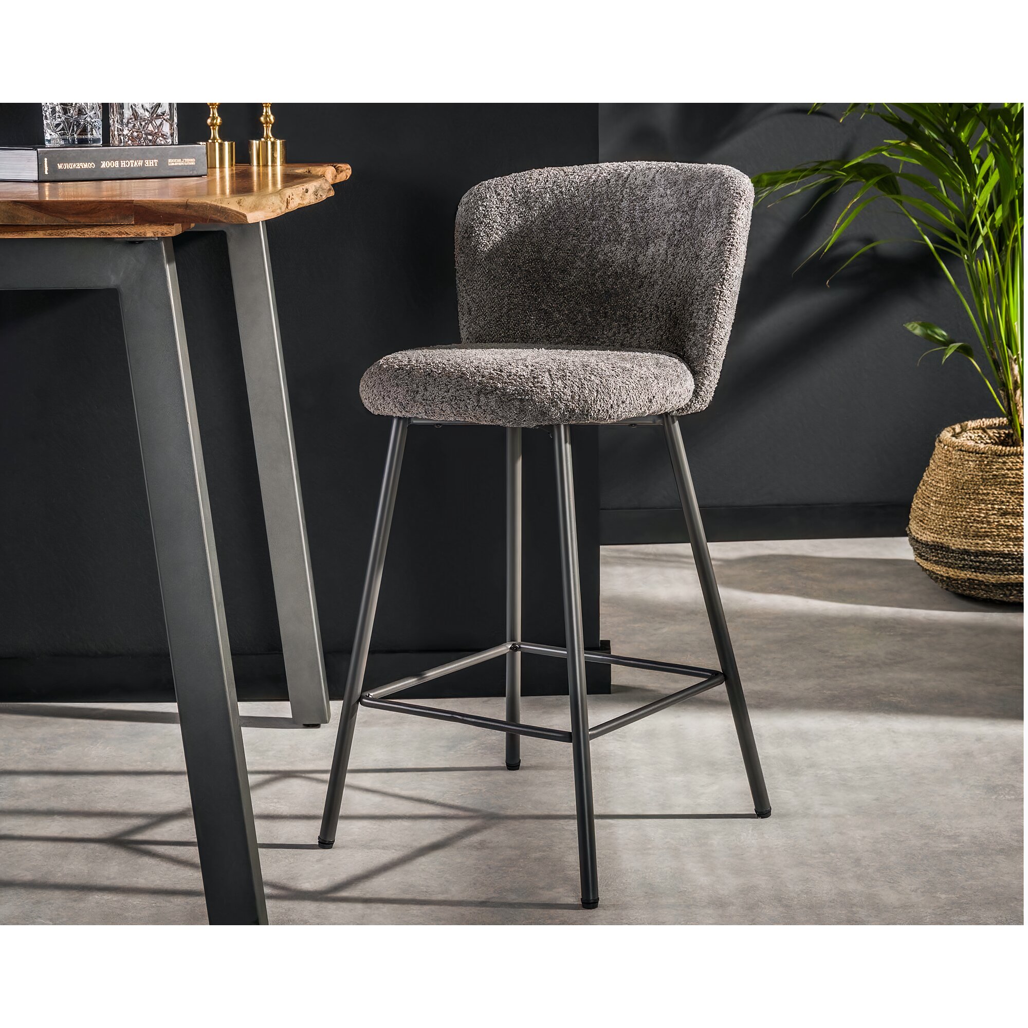 designline »Curve« Barstuhl rosa
