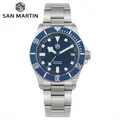 San Martin SN0121T Titanium Diving Watch NH35 Automatic Movement Watches Grade2 Titanium 120 Click
