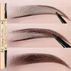 1PC Ultra-thin Eyebrow Pencil Waterproof Smudge Natural Brown Gray Black Color Double Head Eyebrows