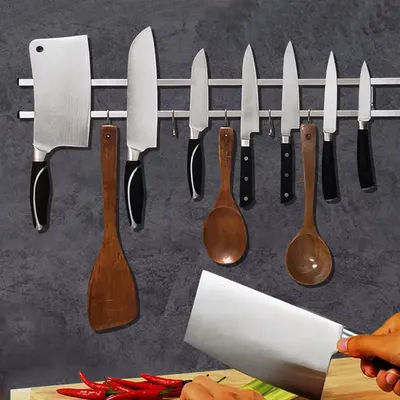 Magnetic Knife Strip Knife Stand Holder for Knife Kitchen Bar Strip Wall Mount Magnetic Knives