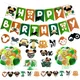 Disney Mickey Mouse Safari Birthday party balloon Mickey Jungle Birthday banner the flag Animal pull