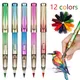 New Eternal Pencil+12 Colour Art Drawing Pencil Infinite Writing Technology Inkless Erasable Marker