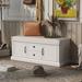 Entryway Storage Bench Shoe Bench w/Removable Cushion and Drawers