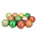 12ct Kiwi/Orange/Xmas Green/Almond Shatterproof Christmas Ball Ornaments 4"