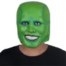 "Masque amusant en latex vert ""The Mask"" Jim Carrey Movie Cosplay Sauna Gear Halloween Smile Hero"