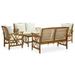 Irfora 5 Piece Patio Set with Cushions Solid Acacia Wood