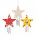 Baker Ross FE760 Star Wooden Windchimes - Pack of 4 Wooden Crafts to Make and Decorate Wind Chimes for Children Garden Ornaments for Outdoors