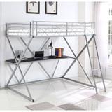 Coaster Furniture Hyde Silver Workstation Loft Bed