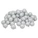 60ct Silver Shatterproof Christmas Ball Ornaments 2.5" (60mm)