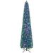 Costway 5/6/7/8 FT Pre-Lit Artificial Xmas Tree with Colorful Fiber