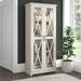 Lennox Curio Cabinet with Glass Doors and Shelves by Bush Furniture