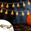 Yyeselk Halloween Lights 9.84FT 20 LED Battery Operated String Lights Cute For Window Indoor Outdoor Decor Halloween Party Decorations