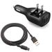 2-in-1 Car Home Charger for Kyocera DuraXV Extreme E4810 Phone - 6ft Long USB-C Cable TYPE-C Cord Travel Power Adapter Charging Wire Folding Prongs N6O for Kyocera DuraXV Extreme E4810 Model