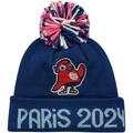 Bonnet Pompon Mascotte JO Paris 2024 - Rouge - Enfant