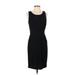 J.Crew Casual Dress - Sheath Scoop Neck Sleeveless: Black Solid Dresses - Women's Size 4