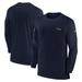 Men's Nike College Navy Seattle Seahawks Sideline Coach Performance Long Sleeve T-Shirt