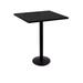 Holland Bar Stool Counter Height Pedestal Dining Table Wood/Metal in Black | Bar Height (42" Height) | Wayfair 214-1642BW30SQ