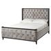 Rosdorf Park Jenuel Upholstered Bed Velvet, Wood in Gray | Queen | Wayfair 7B2320AF577C4712B38842C7491557F6