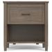 Gracie Oaks Weisbart 1 - Drawer Solid Wood Nightstand in Smoky Brown Wood in Brown/Green | 26 H x 24 W x 16 D in | Wayfair