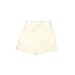 BB Dakota by Steve Madden Shorts: Ivory Solid Bottoms - Women's Size Large - Light Wash