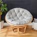 Humble + Haute Velvet Shimmer Indoor Textured Papasan Cushion (Cushion Only)