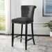 SAFAVIEH Addo Charcoal Ring 30-inch Bar Stool - 19.6" x 24.2" x 43.7"