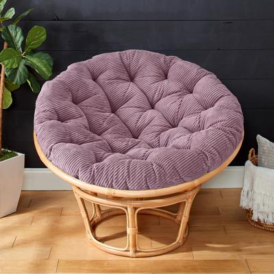 Sorra Home Indoor Soft Corduroy Papasan Cushion (Cushion Only)