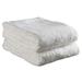 Delilah Home Organic Cotton Face Towels 13 Inch by 13 Inch Face Towels Twin Pack White