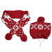 Christmas Dog Costume Hat and Knit Scarf - 2Pcs Cute Pet Costume Accessories Winter Warm Clothes for Cat Small Medium Dog - shape2