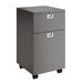 File Cabinet - 2-Drawer Cabinet with Deep Drawer Storage - Rolling Filing Cabinet for Under the Desk Home or Office by Lavish Home (Gray)