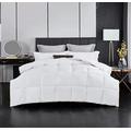 Groundlevel Hotel Quality 85% White Goose Feather and 15% Soft Down Duvet Comforter With 100% Down Proof Fabric Cover (13.5 Tog, Superking)